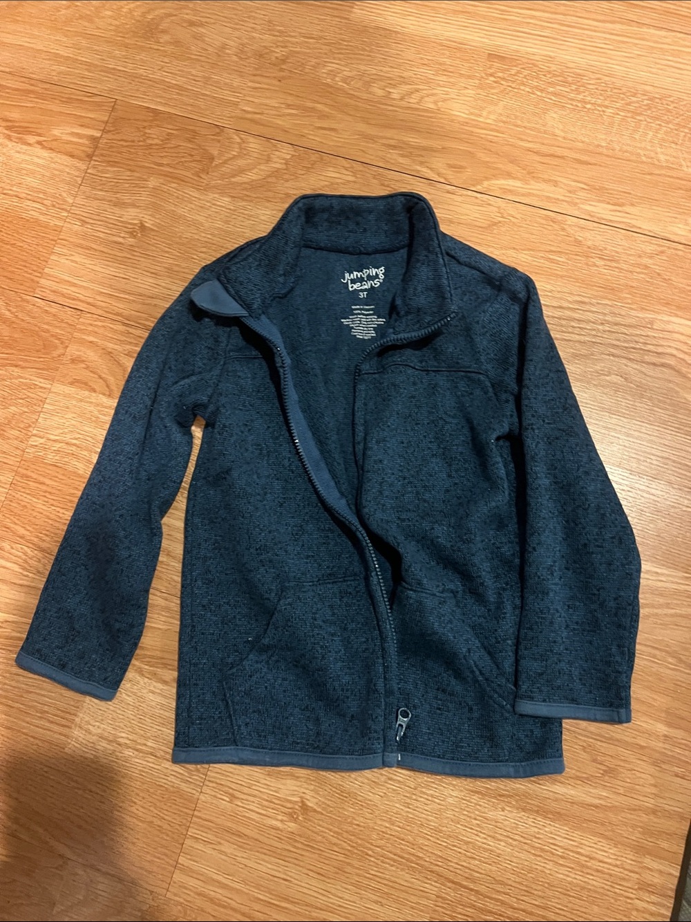 jumping beans Dark Navy Full-Zip Fleece Jacket